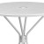 Flash Furniture CO-7-WH-GG 35.25" Round White Indoor/Outdoor Steel Patio Table with Umbrella Hole addl-5