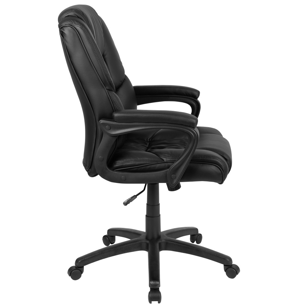 Flash Fundamentals Big & Tall 400 lb. Rated LeatherSoft Swivel Office Chair with Padded Arms main image 0