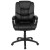 Flash Furniture CX-1179H-BK-GG Big & Tall 400 lb. Black LeatherSoft Swivel Office Chair with Padded Arms addl-12