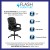 Flash Furniture CX-1179H-BK-GG Big & Tall 400 lb. Black LeatherSoft Swivel Office Chair with Padded Arms addl-3