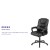 Flash Furniture CX-1179H-BK-GG Big & Tall 400 lb. Black LeatherSoft Swivel Office Chair with Padded Arms addl-4
