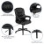 Flash Furniture CX-1179H-BK-GG Big & Tall 400 lb. Black LeatherSoft Swivel Office Chair with Padded Arms addl-5