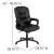 Flash Furniture CX-1179H-BK-GG Big & Tall 400 lb. Black LeatherSoft Swivel Office Chair with Padded Arms addl-6