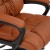 Flash Furniture CX-1179H-BR-GG Big & Tall 400 lb. Brown LeatherSoft Swivel Office Chair with Padded Arms addl-11