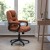 Flash Furniture CX-1179H-BR-GG Big & Tall 400 lb. Brown LeatherSoft Swivel Office Chair with Padded Arms addl-1