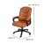 Flash Furniture CX-1179H-BR-GG Big & Tall 400 lb. Brown LeatherSoft Swivel Office Chair with Padded Arms addl-4