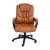 Flash Furniture CX-1179H-BR-GG Big & Tall 400 lb. Brown LeatherSoft Swivel Office Chair with Padded Arms addl-8