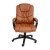 Flash Furniture CX-1179H-BR-GG Big & Tall 400 lb. Brown LeatherSoft Swivel Office Chair with Padded Arms addl-8