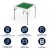 Flash Furniture DAD-MJZ-88-GG 34.5" Square 4-Player Green Surface Folding Card Game Table with Cup Holders addl-11
