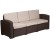 Flash Furniture DAD-SF-113RS-CBN-GG 5 Piece Outdoor Seneca Chocolate Brown Faux Rattan Chair, Sofa and Table Set  addl-11