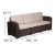 Flash Furniture DAD-SF-113RS-CBN-GG 5 Piece Outdoor Seneca Chocolate Brown Faux Rattan Chair, Sofa and Table Set  addl-5