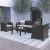Flash Furniture DAD-SF-113T-DKGY-GG 4 Piece Outdoor Seneca Dark Gray Faux Rattan Chair, Sofa and Table Set  addl-1