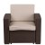 Flash Furniture DAD-SF1-1-GG Seneca Chocolate Brown Faux Rattan Chair with All-Weather Beige Cushion addl-8