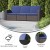 Flash Furniture DAD-SF1-3-BNNV-GG Seneca Brown Faux Rattan Sofa with All-Weather Navy Cushions addl-3