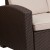 Flash Furniture DAD-SF1-3-GG Seneca Chocolate Brown Faux Rattan Sofa with All-Weather Beige Cushions addl-8