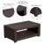 Flash Furniture DAD-SF1-R-GG Seneca Chocolate Brown Faux Rattan Coffee Table addl-3