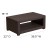 Flash Furniture DAD-SF1-R-GG Seneca Chocolate Brown Faux Rattan Coffee Table addl-4