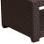 Flash Furniture DAD-SF1-R-GG Seneca Chocolate Brown Faux Rattan Coffee Table addl-5