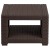 Flash Furniture DAD-SF1-S-GG Seneca Chocolate Brown Faux Rattan End Table addl-6