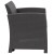 Flash Furniture DAD-SF2-1-DKGY-GG Seneca Dark Gray Faux Rattan Chair with All-Weather Seneca Light Gray Cushion addl-7