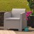 Flash Furniture DAD-SF2-1-GG Seneca Light Gray Faux Rattan Chair with All-Weather Seneca Light Gray Cushion addl-1