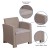 Flash Furniture DAD-SF2-1-GG Seneca Light Gray Faux Rattan Chair with All-Weather Seneca Light Gray Cushion addl-3