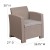Flash Furniture DAD-SF2-1-GG Seneca Light Gray Faux Rattan Chair with All-Weather Seneca Light Gray Cushion addl-4