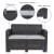 Flash Furniture DAD-SF2-2-DKGY-GG Seneca Dark Gray Faux Rattan Loveseat with All-Weather Seneca Light Gray Cushions addl-3