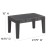 Flash Furniture DAD-SF2-T-DKGY-GG Seneca Dark Gray Faux Rattan Coffee Table addl-4