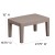 Flash Furniture DAD-SF2-T-GG Seneca Light Gray Faux Rattan Coffee Table addl-4