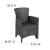 Flash Furniture DAD-SF3-2P-SET-GG Seneca Dark Gray Faux Rattan Plastic Chair Set with Side Table addl-4