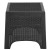 Flash Furniture DAD-SF3-2P-SET-GG Seneca Dark Gray Faux Rattan Plastic Chair Set with Side Table addl-6