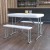 Flash Furniture DAD-YCZ-103-GG 3 Piece Portable Plastic Folding Bench and Table Set addl-1