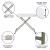 Flash Furniture DAD-YCZ-66X-GW-GG 26" Granite White Indoor/Outdoor Adjustable Height Plastic Folding Table addl-3