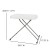 Flash Furniture DAD-YCZ-66X-GW-GG 26" Granite White Indoor/Outdoor Adjustable Height Plastic Folding Table addl-4