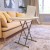 Flash Furniture DAD-YCZ-76X-GW-GG 30" Granite White Indoor/Outdoor Adjustable Height Plastic Folding Table addl-1