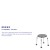 Flash Furniture DC-HY3400L-GRY-GG Hercules 300 Lb. Capacity Gray Bath & Shower Stool addl-4