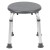 Flash Furniture DC-HY3400L-GRY-GG Hercules 300 Lb. Capacity Gray Bath & Shower Stool addl-9