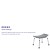 Flash Furniture DC-HY3410L-GRY-GG Hercules 300 Lb. Capacity Gray Bath & Shower Chair with Non-Slip Feet addl-4