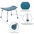 Flash Furniture DC-HY3410L-NV-GG Hercules 300 Lb. Capacity Navy Bath & Shower Chair with Non-Slip Feet addl-5