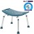 Flash Furniture DC-HY3410L-NV-GG Hercules 300 Lb. Capacity Navy Bath & Shower Chair with Non-Slip Feet addl-7