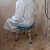 Flash Furniture DC-HY3410L-TL-GG Hercules 300 Lb. Capacity Teal Bath & Shower Chair with Non-Slip Feet addl-2