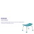 Flash Furniture DC-HY3410L-TL-GG Hercules 300 Lb. Capacity Teal Bath & Shower Chair with Non-Slip Feet addl-4