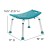 Flash Furniture DC-HY3410L-TL-GG Hercules 300 Lb. Capacity Teal Bath & Shower Chair with Non-Slip Feet addl-6