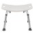Flash Furniture DC-HY3410L-WH-GG Hercules 300 Lb. Capacity White Bath & Shower Chair with Non-Slip Feet addl-10