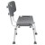 Flash Furniture DC-HY3500L-GRY-GG Hercules 300 Lb. Capacity Gray Bath & Shower Chair with Back addl-10