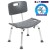 Flash Furniture DC-HY3500L-GRY-GG Hercules 300 Lb. Capacity Gray Bath & Shower Chair with Back addl-7