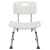 Flash Furniture DC-HY3500L-WH-GG Hercules 300 Lb. Capacity White Bath & Shower Chair with Back addl-11