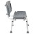 Flash Furniture DC-HY3501L-GRY-GG Hercules 300 Lb. Capacity Gray Bath & Shower Chair with Extra Large Back addl-10