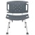 Flash Furniture DC-HY3501L-GRY-GG Hercules 300 Lb. Capacity Gray Bath & Shower Chair with Extra Large Back addl-11
